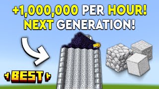 BEST STONE FARM Minecraft Bedrock Tutorial - 1,000,000/HR! - MCPE/Xbox/PS/Switch/PC