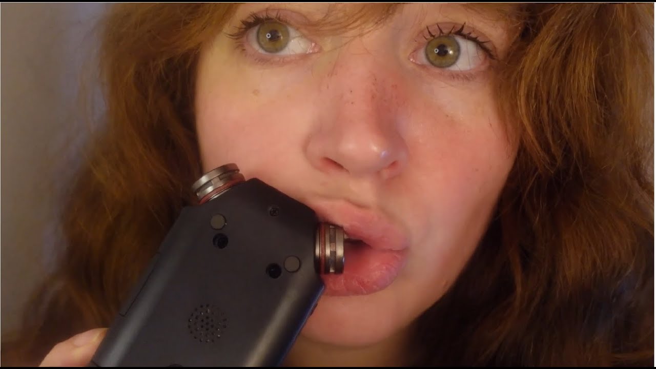 ASMR ear eating with tascam (no talking, intense mouth sounds)