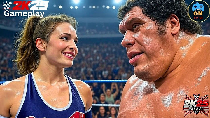 WWE 2K25 -Tatum Paxley vs. Andre The Giant - The Best Intergender Match | WWE June 21 , 2025