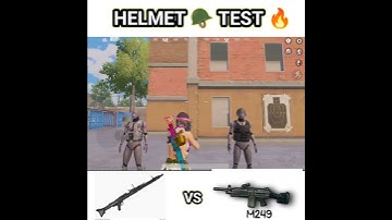M249 GUN VS MG3 GUN Comparison Damage test #shorts #viral #akmvsgroza #gundamgetest #pubgmobile