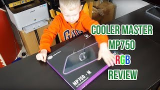 Cooler Master MP750 Soft RGB Mouse Pad Review | 7 Year Old's 1st Review (Autism Awareness) screenshot 1