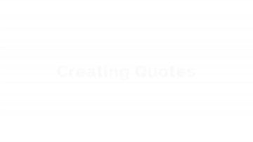 BlinQ Software - Creating Quotes.