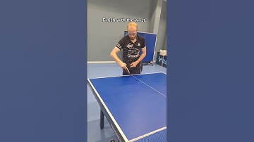Tutorial how to make the reverse pendulum topspin serve #tabletennis #pingpong