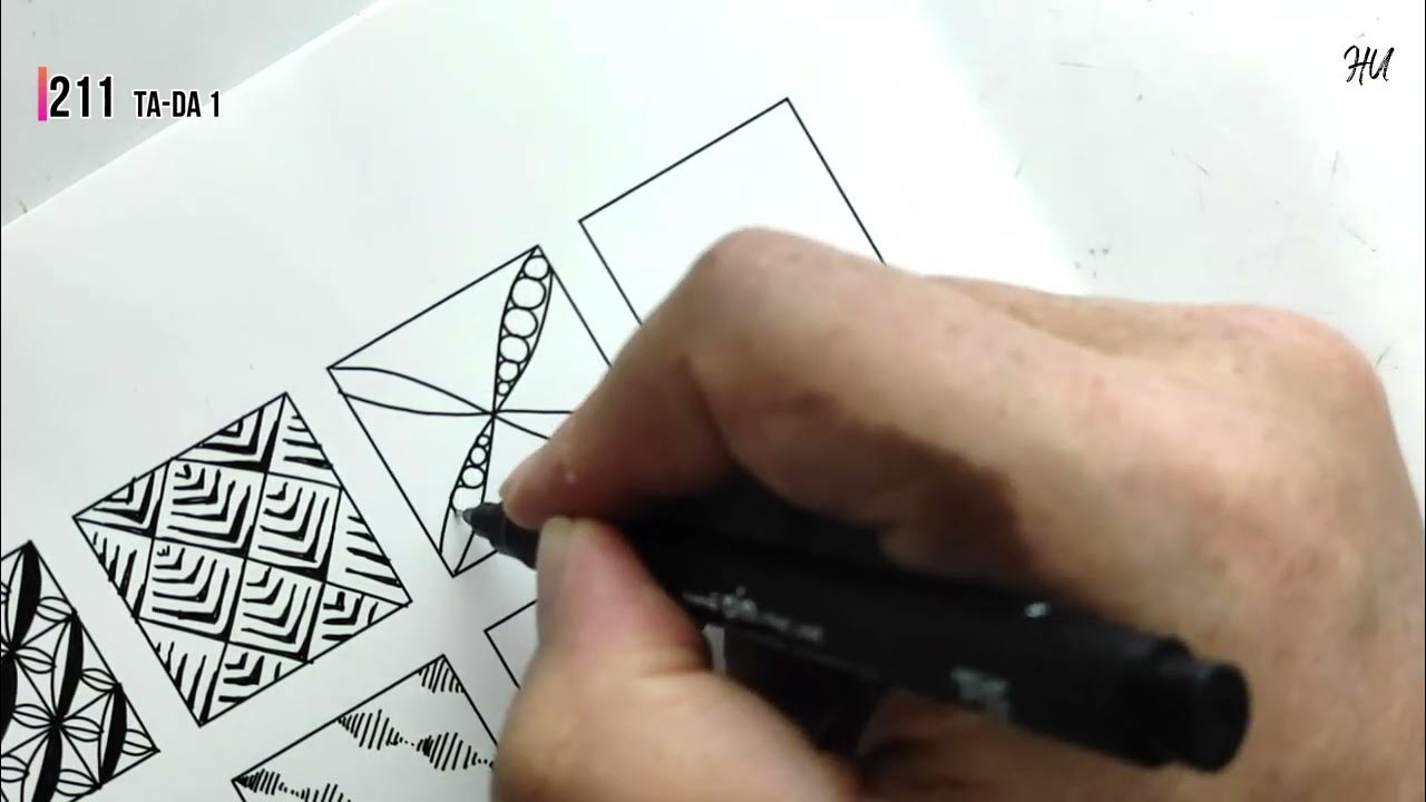 300 zentangle patterns part 11 || zentangle patterns with names ...