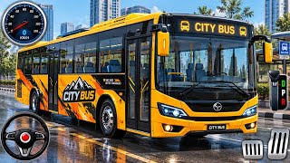 City Bus Drive Simulator — Реалистичный симулятор водителя автобуса — Геймплей на Android screenshot 2