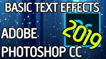 HOW TO ADD TEXT EFFECTS IN ADOBE PHOTOSHOP CC - BLENDING OPTIONS AND LAYER STYLES [TUTORIAL]