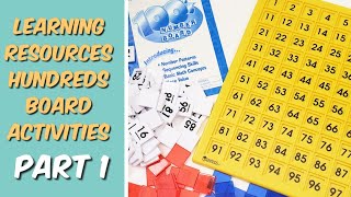LEARNING RESOURCES HUNDREDS BOARD ACTIVITIES PART 1 // Hands-on Math Activities