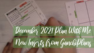 Plan With Me || New Monthly Inserts for December 2021