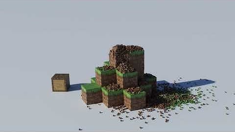 Minecraft Block Destruction with Realistic Physics