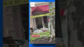 Excavator left behind after Baltimore bank burglary ATM smashed