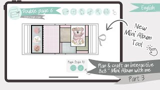 Part 3: Plan & craft an interactive 8x8 baby album with me - Kaisercraft tiny miracle @MyFavoriteDayCrafts