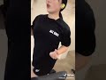 トレーニング中の揺れる胸にズームイン！TikTok