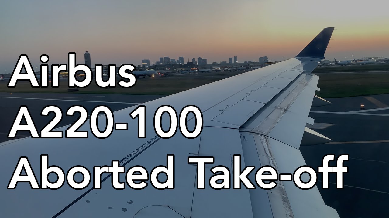 Aborted Takeoff! Delta A220-100 at Boston Logan Intl - YouTube