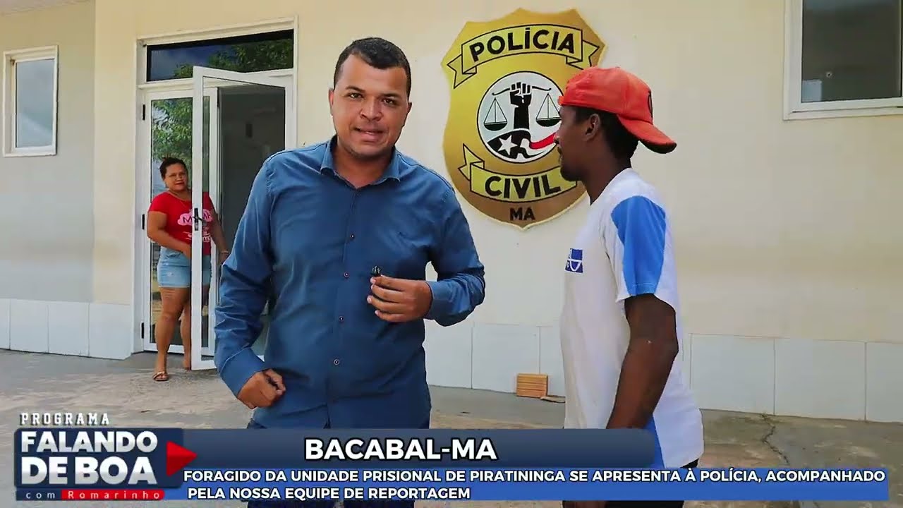 FORAGIDO DA UNIDADE PRISIONAL DE PIRATININGA SE APRESENTA À POLÍCIA, ACOMPANHADO PELA NOSSA EQUIPE