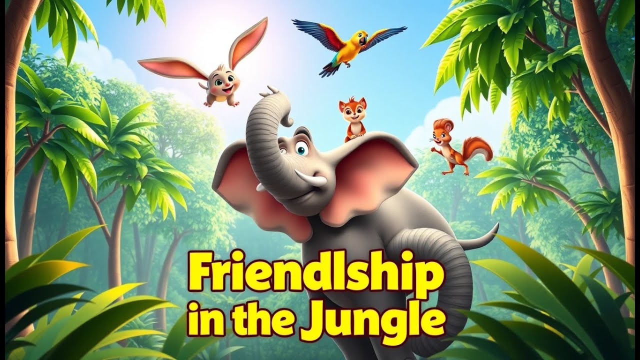 Friendship in the Jungle | Kids Animation Story | Teamwork & Friendship Moral Story