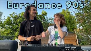 Nans B2b Zarafa French Alps Sunset Dj Set  Eurodance 90s Groove Trance Dj Mix