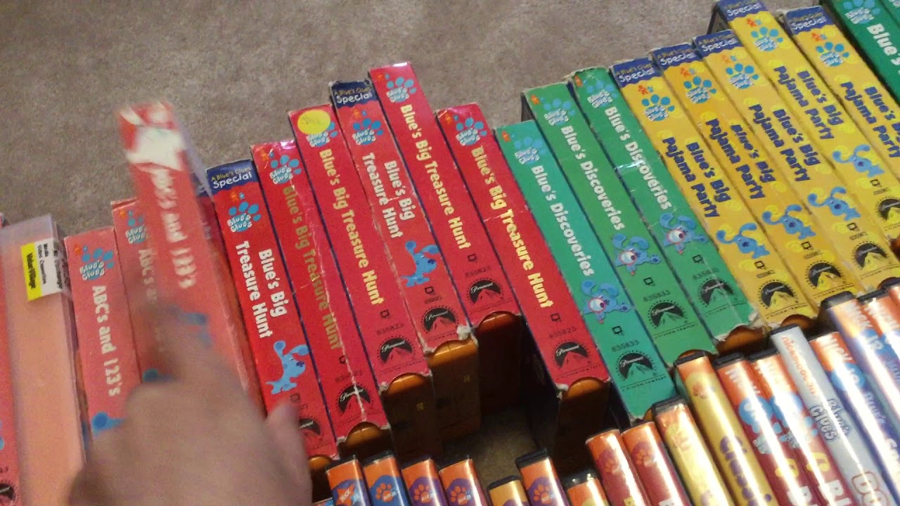 My blue's clues vhs and dvd collection