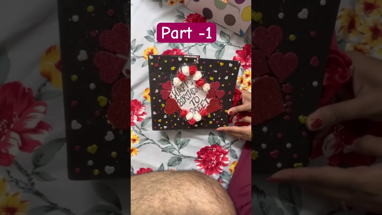 Happy Birthday card for husband fiancé life partner boyfriend | Part -1 | how to make birthday card