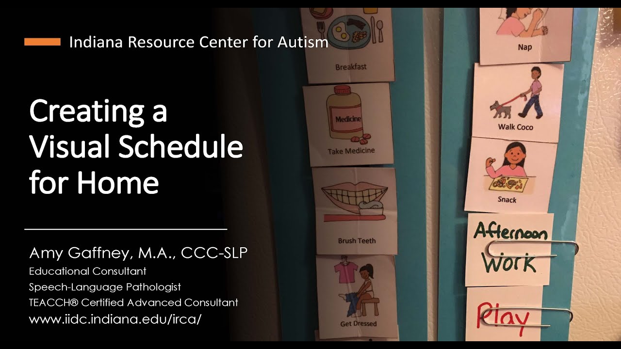 Creating a Visual Schedule for Home