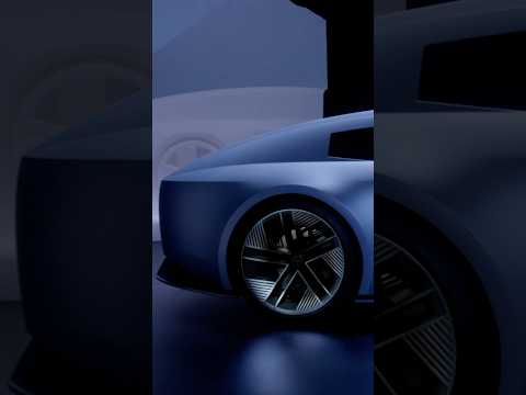 Type 00 in London Blue. Exhibited at Miami Art Week. Type 00 is a non-production vehicle.
