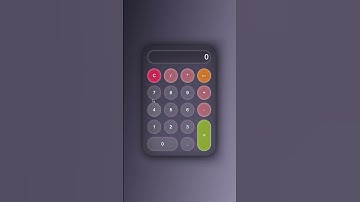 Glassmorphism calculator UI | css project ✨