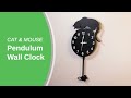 Cat and Mouse Pendulum Wall Clock | Walter Drake