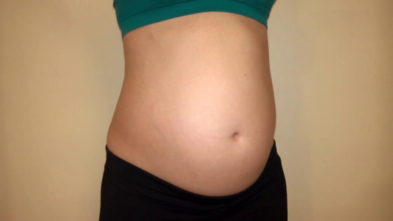 Pregnant belly 20 weeks 6 days YouTube