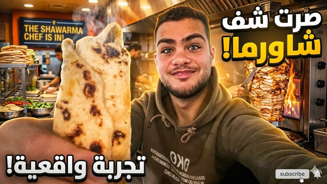 مين جاع؟ 😋 شوفوا كيف قضيت يوم كامل شيف شاورما في غزة 🌯🔥برمضان😂