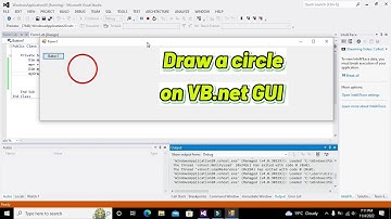 how to make a circle on vb.net GUI | draw circle on visual basic.net GUI