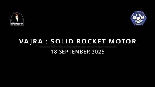 RT-1 | Solid Rocket Motor Static Fire Test | Team Anantam Rocketry & Space Research (TARSR)