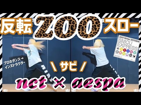 反転 スロー NCT X Aespa Zoo ダンス練習用 DANCE Tutorial 