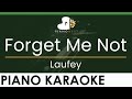 Laufey Forget Me Not LOWER Key Piano Karaoke Instrumental