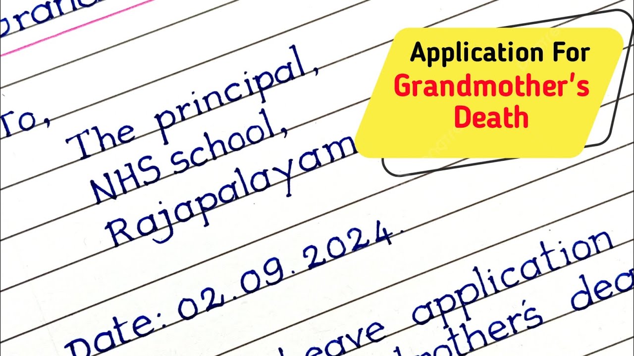 How to Write a Heartfelt Grandmother Death Leave Letter: Simple Steps & Examples