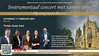 Instrumentaal concert met samenzang vanuit de Grote Kerk in Tholen