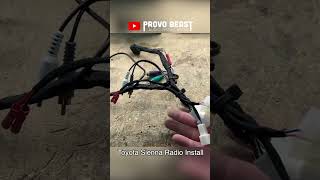 Toyota Sienna Radio Install | #shorts