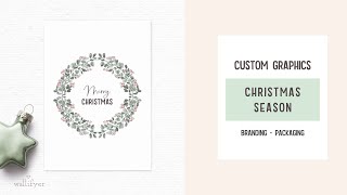 Custom illustrations for Christmas products and branding | Custom graphic design for businesses