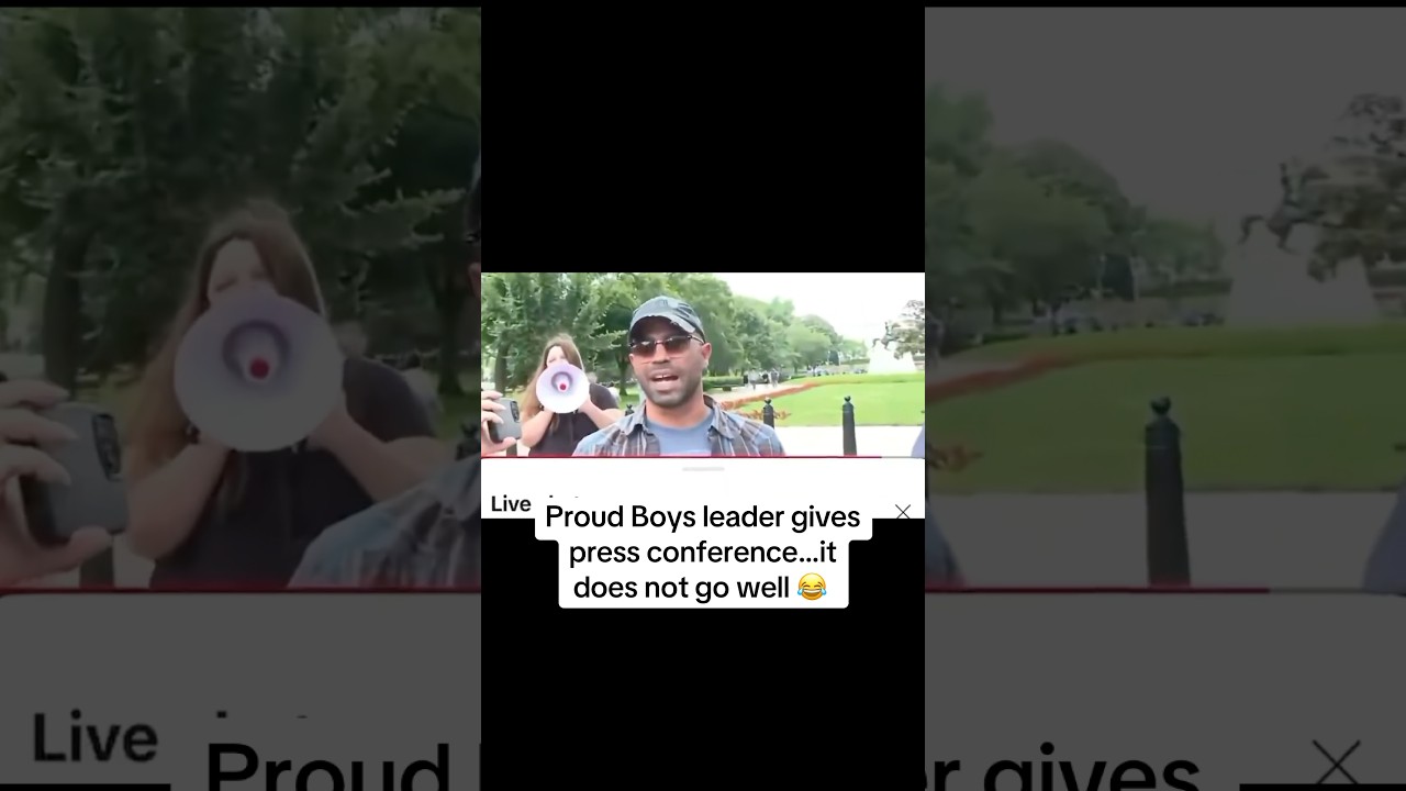 Proud Boys Leader Humiliated During His OWN Press Conference