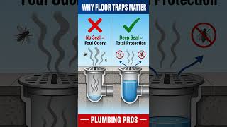 Smelly Bathroom? The SILENT Guardian You Need! (Floor Traps Explained) #shorts #civilengineering