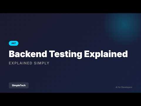 Backend Testing Explained - Unit, Integration & E2E Tests | Full Stack Development #47