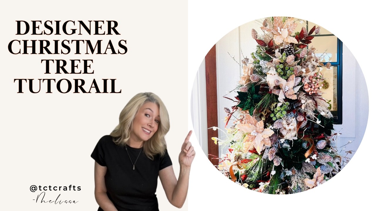 Rustic Glam Christmas Tree I Elegant Designer Woodland Holiday