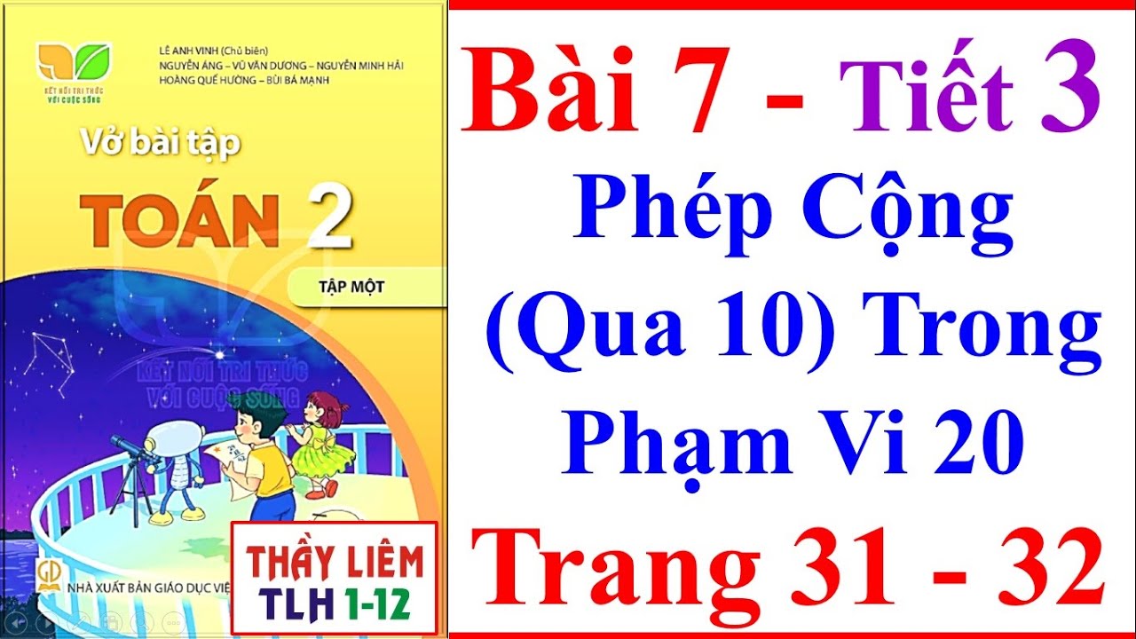 Vở Bài Tập Toán Lớp 2 Bài 7 Tiết 3 | Phép Cộng Qua 10... - youtube