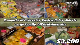 385 - Two Monthly Grocery / Supply run, 8 weeks of food for 8 people, $3,200  | Off Grid Australia