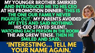 My Brother Smirked and Introduced Me to His CEO as The One Our Family Got Wrong — Then His CEO...