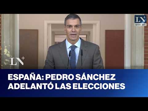 España irá a las urnas el 29 de noviembre: Pedro Sánchez adelantó las elecciones