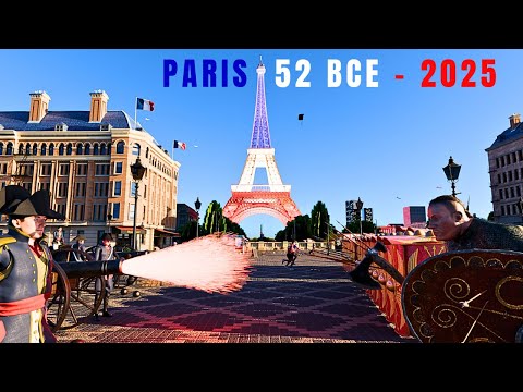 EVOLUTION of Paris 52 BCE - 2025 | 3D Animation