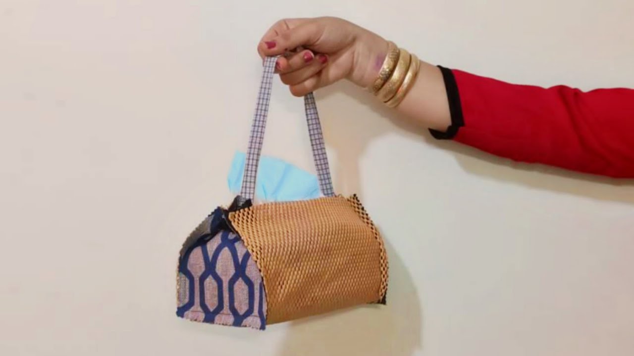 DIY BAG - HOW TO MAKE A TISSUE HOLDER ? - KLEENEX TAILORNAS BAG