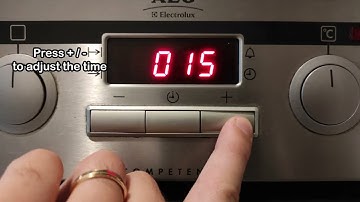 How to set/change the time on AEG Oven