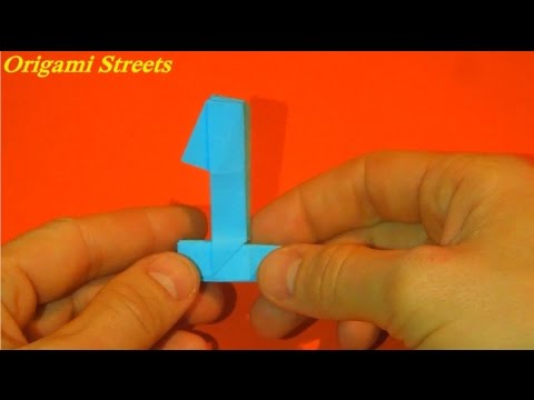 Цифры оригами схема