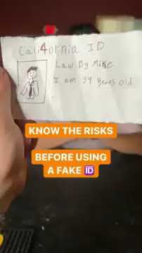 Girl Flips Out Fake Id