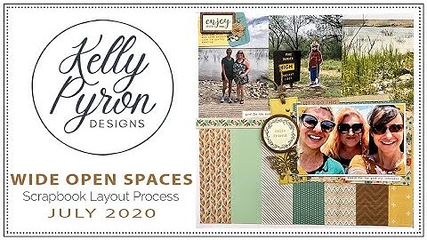 Wide Open Spaces | Scrapbook Process Video # 8 | Using an Alison Davis 6x6 Paper Pad Sketch